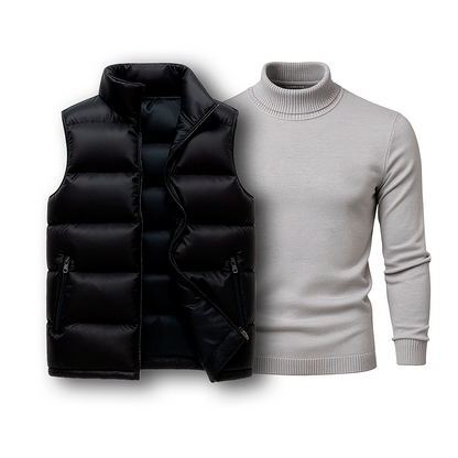RL Puffer Vest & Turtleneck Set [COMBO]