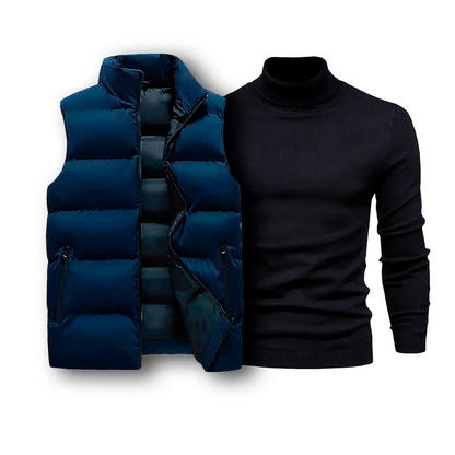 RL Puffer Vest & Turtleneck Set [COMBO]