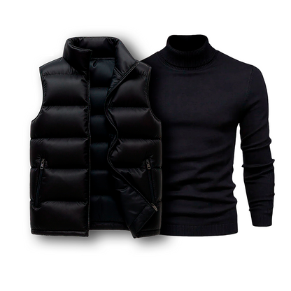 RL Puffer Vest & Turtleneck Set [COMBO]